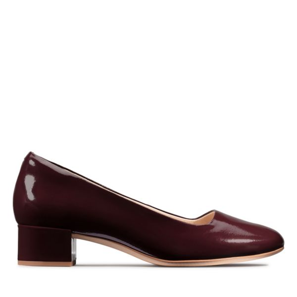 Clarks Womens Orabella Alice Heels Burgundy | USA-9048671